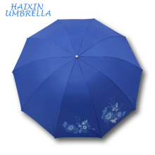 Top Qualité Meilleur Vendeur Promotionnel Revêtement D&#39;argent À L&#39;intérieur Jaipur Grand Marché Pluie Colorée Main Parapluie Sun Fabricant Chine